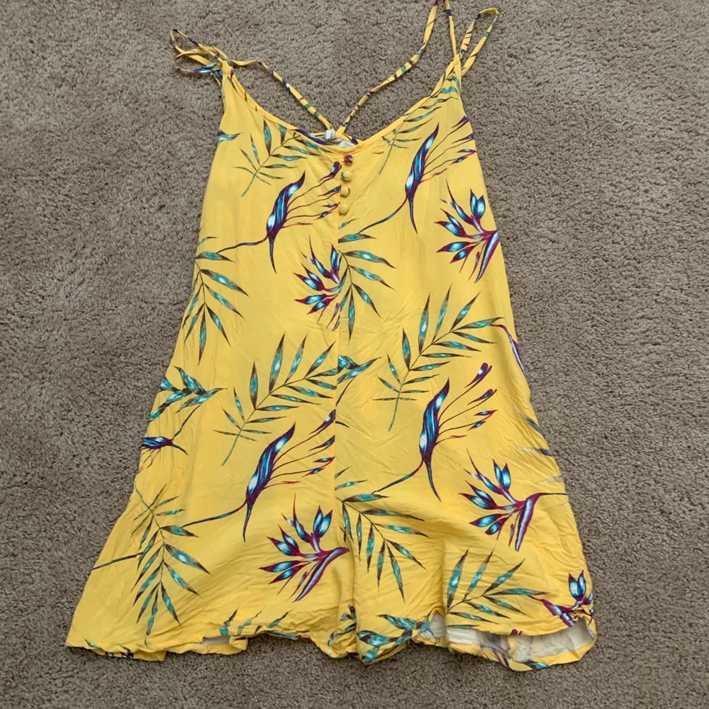 Yellow short romper